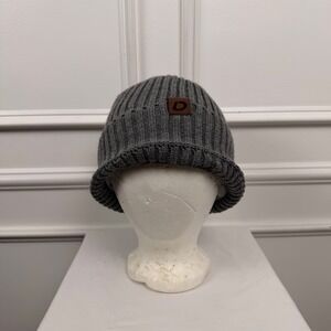 Apollo USA Charcoal Gray Ribbed Knit Beanie One Size